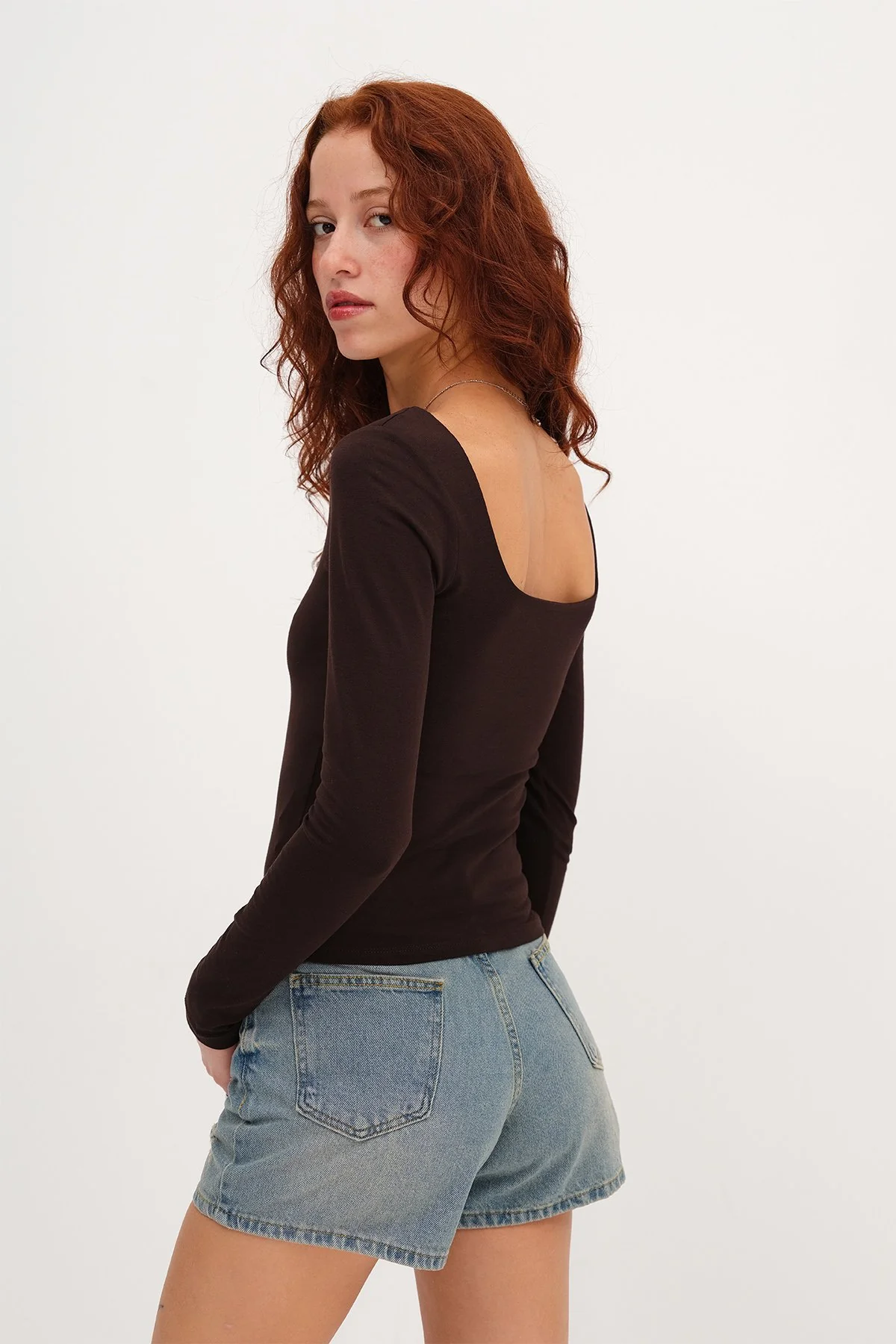 Square Neck Basic Blouse - Image 29