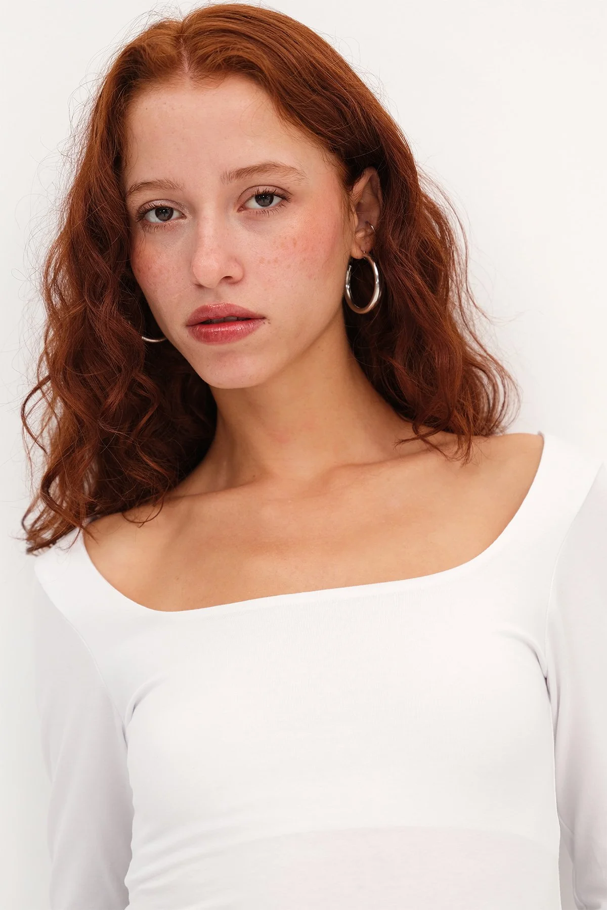 Square Neck Basic Blouse - Image 4