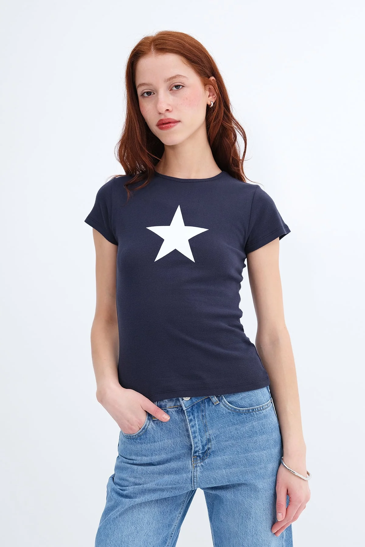 Star Print T-shirt - Image 19