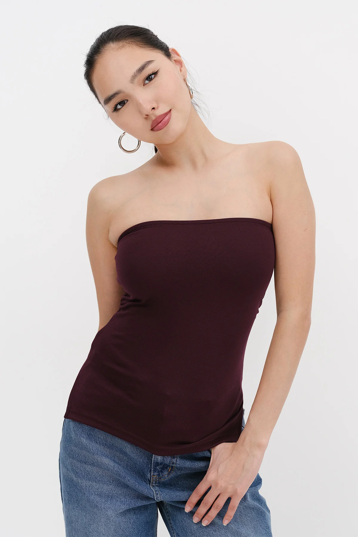 Strapless Gathered Bustier - Image 6