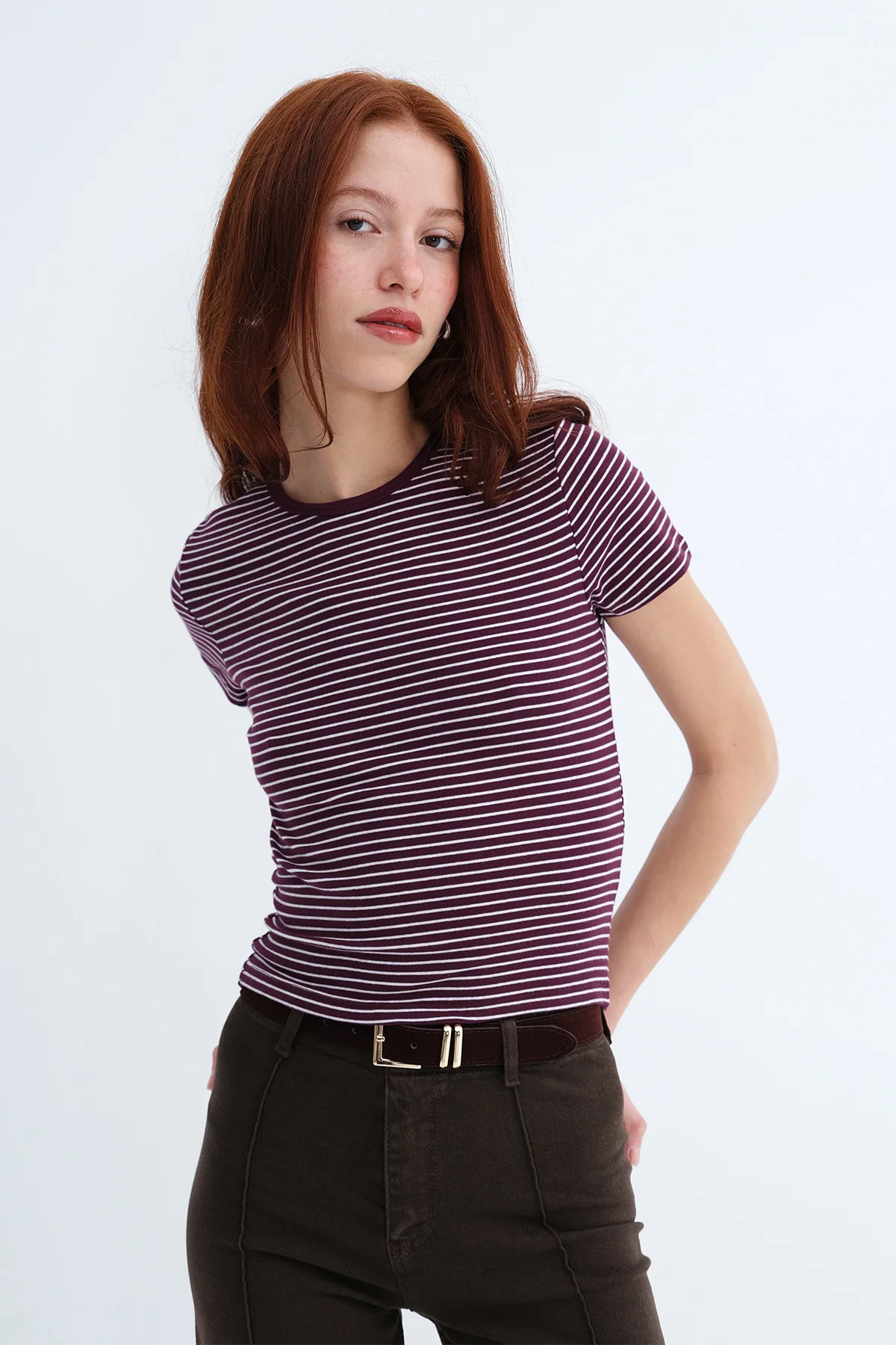 Striped Short Sleeve T-Shirt - Image 3
