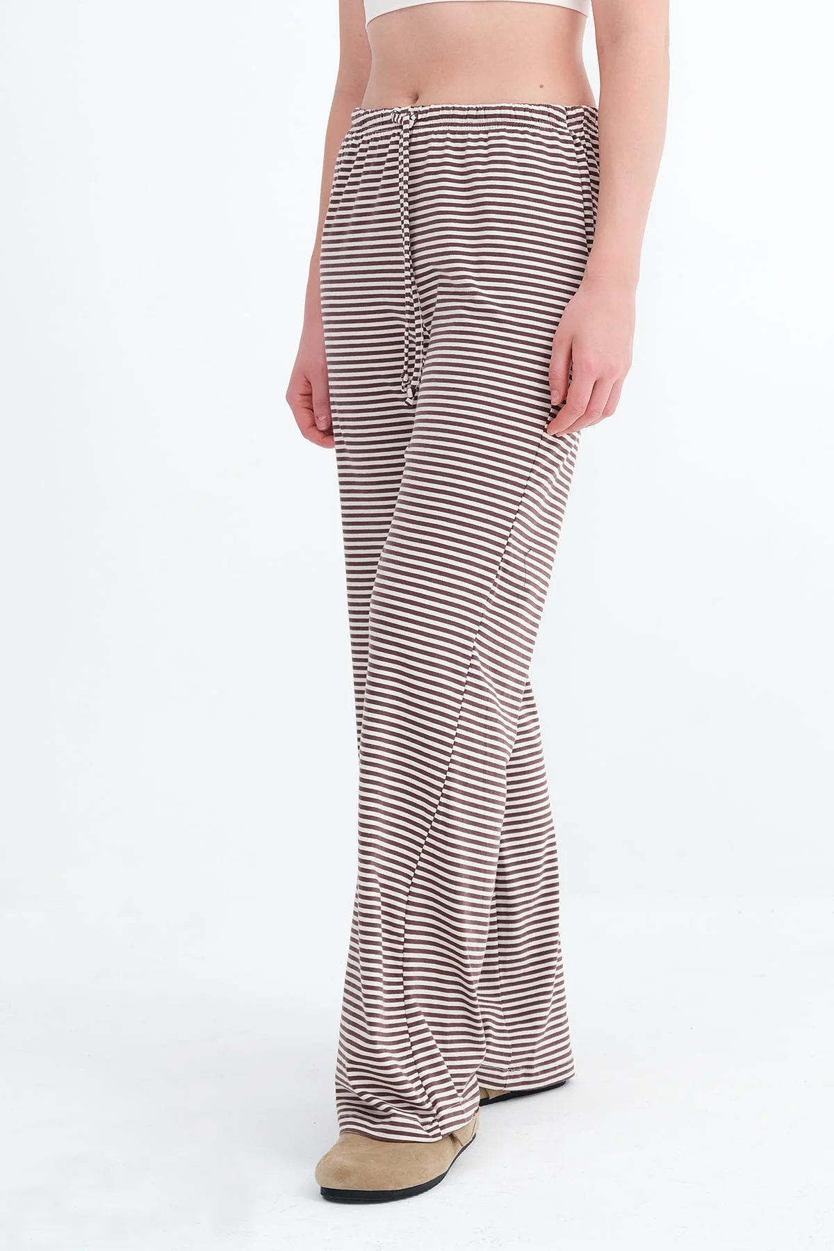 Striped Wide Leg Joggers - Image 22