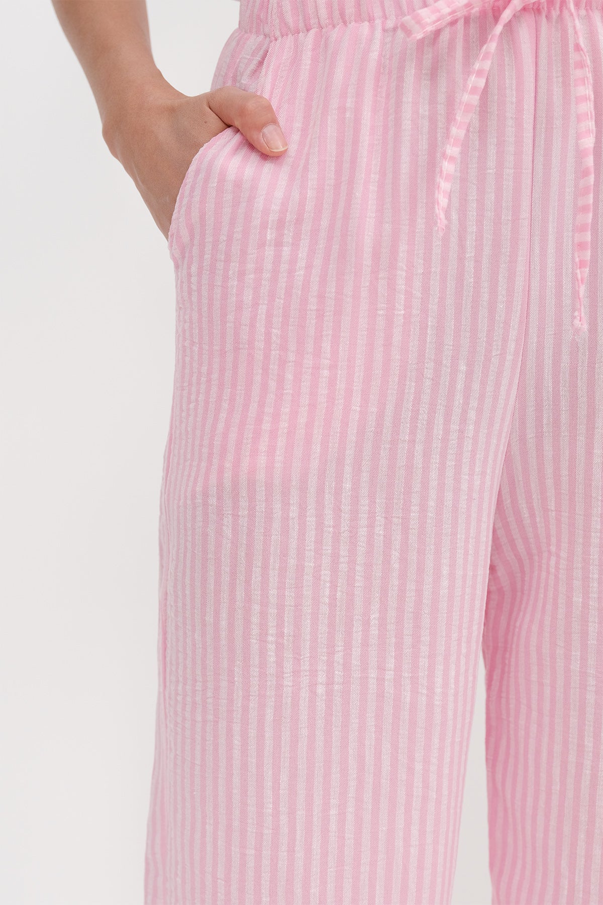 Striped Wide Leg Trousers - Image 5