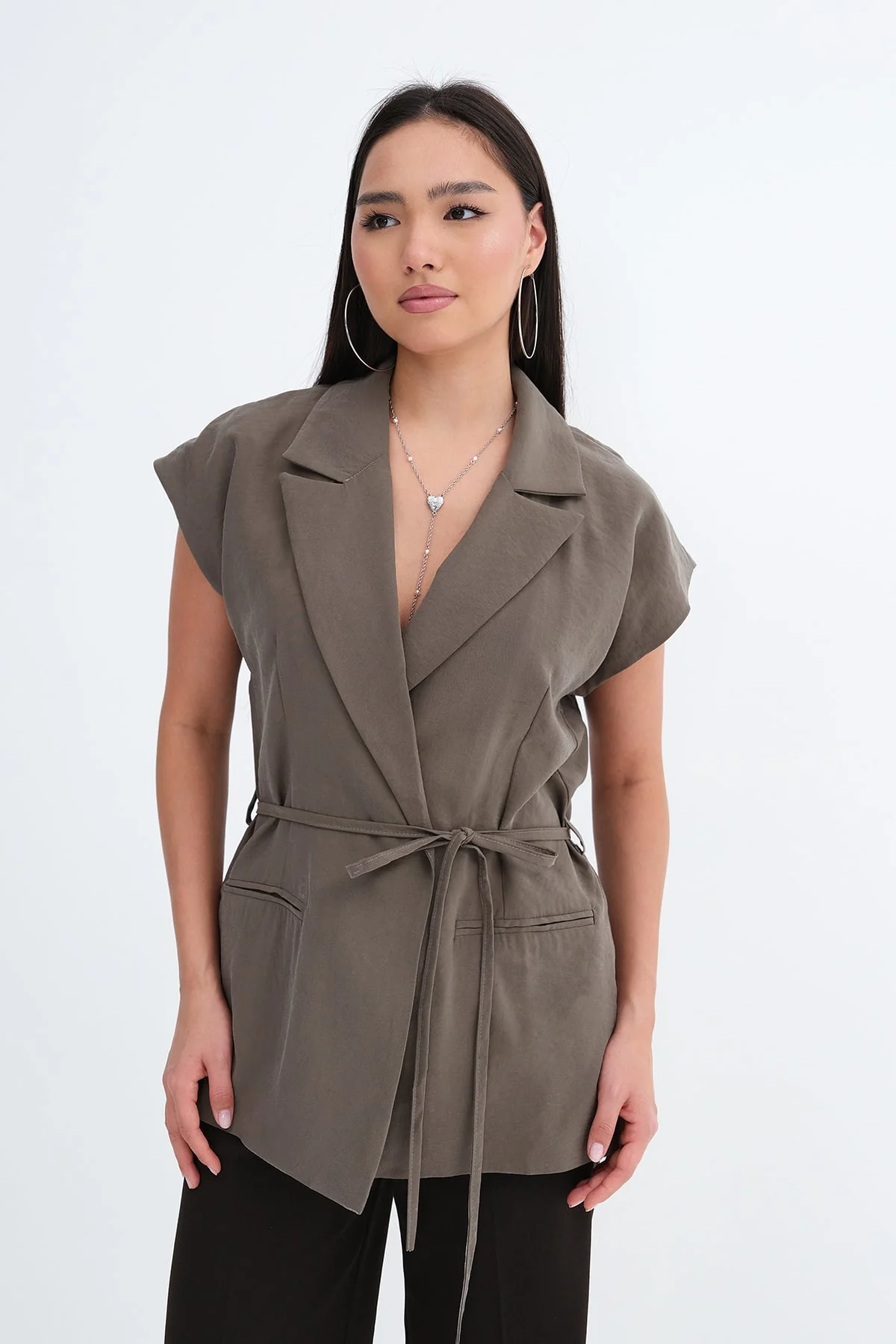 Tie-Front Modal Vest - Image 12