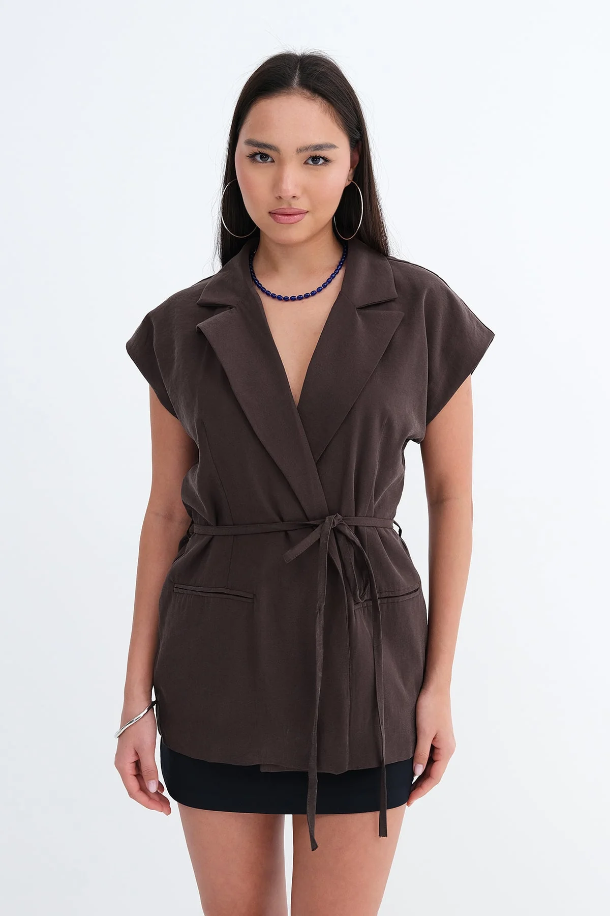 Tie-Front Modal Vest - Image 3
