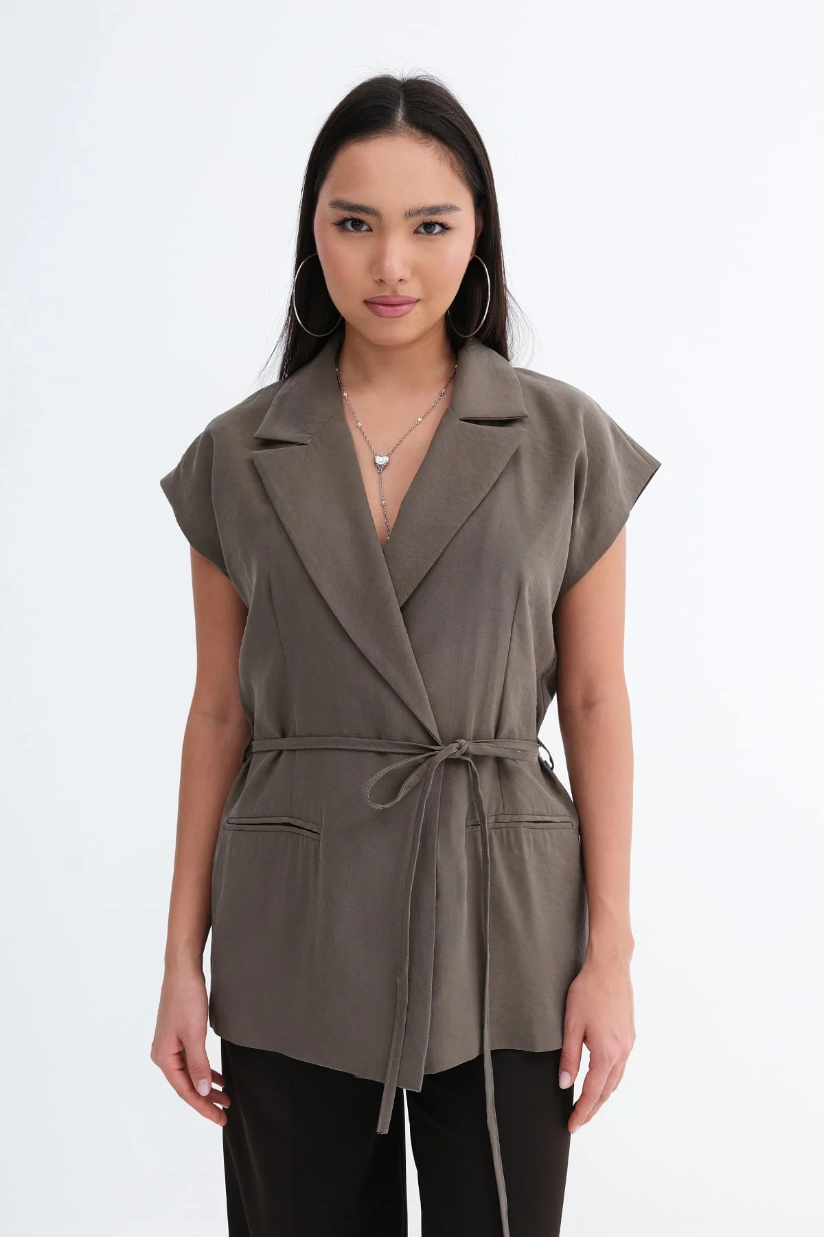 Tie-Front Modal Vest - Image 8