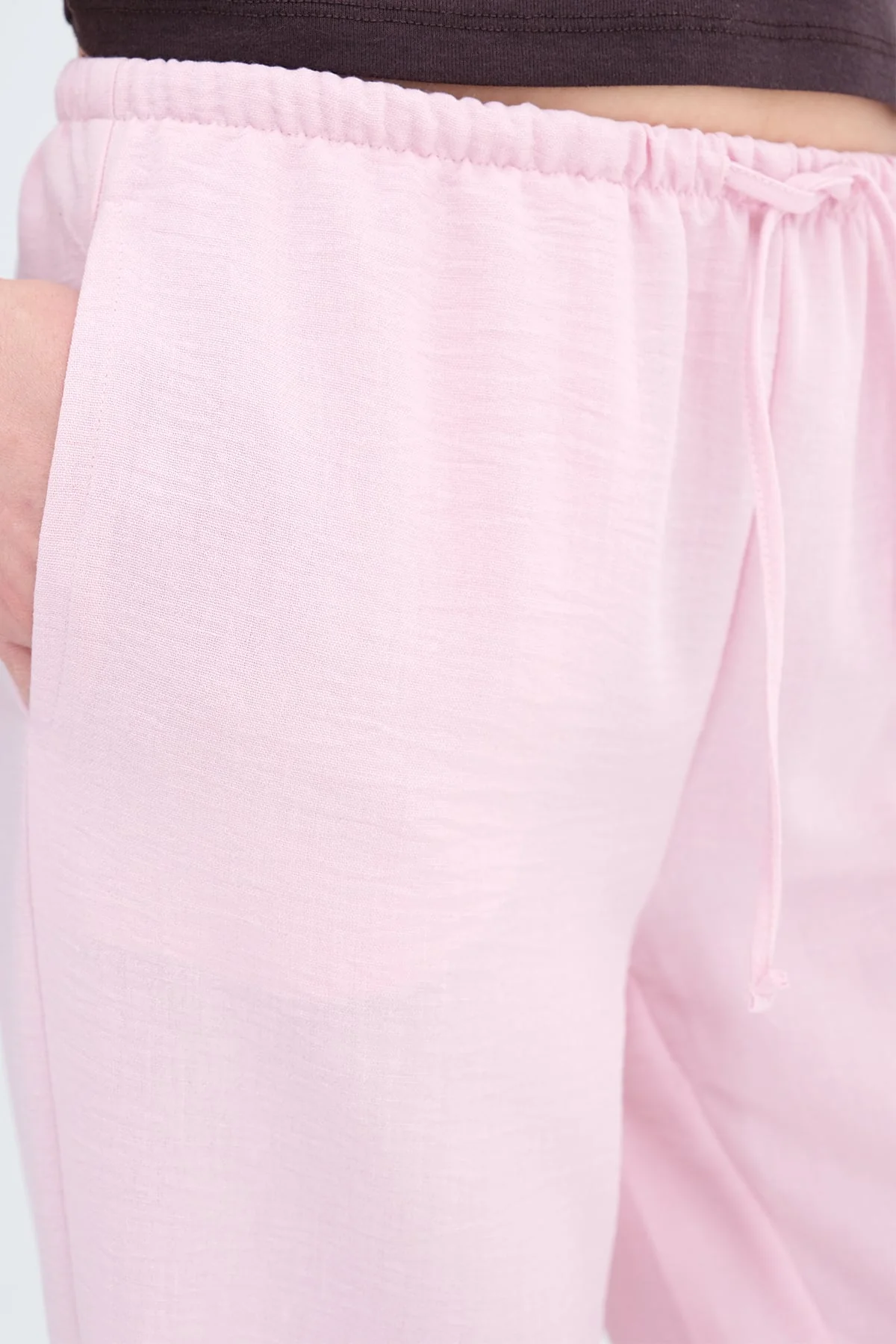 Tied Wide Leg Trousers - Image 10