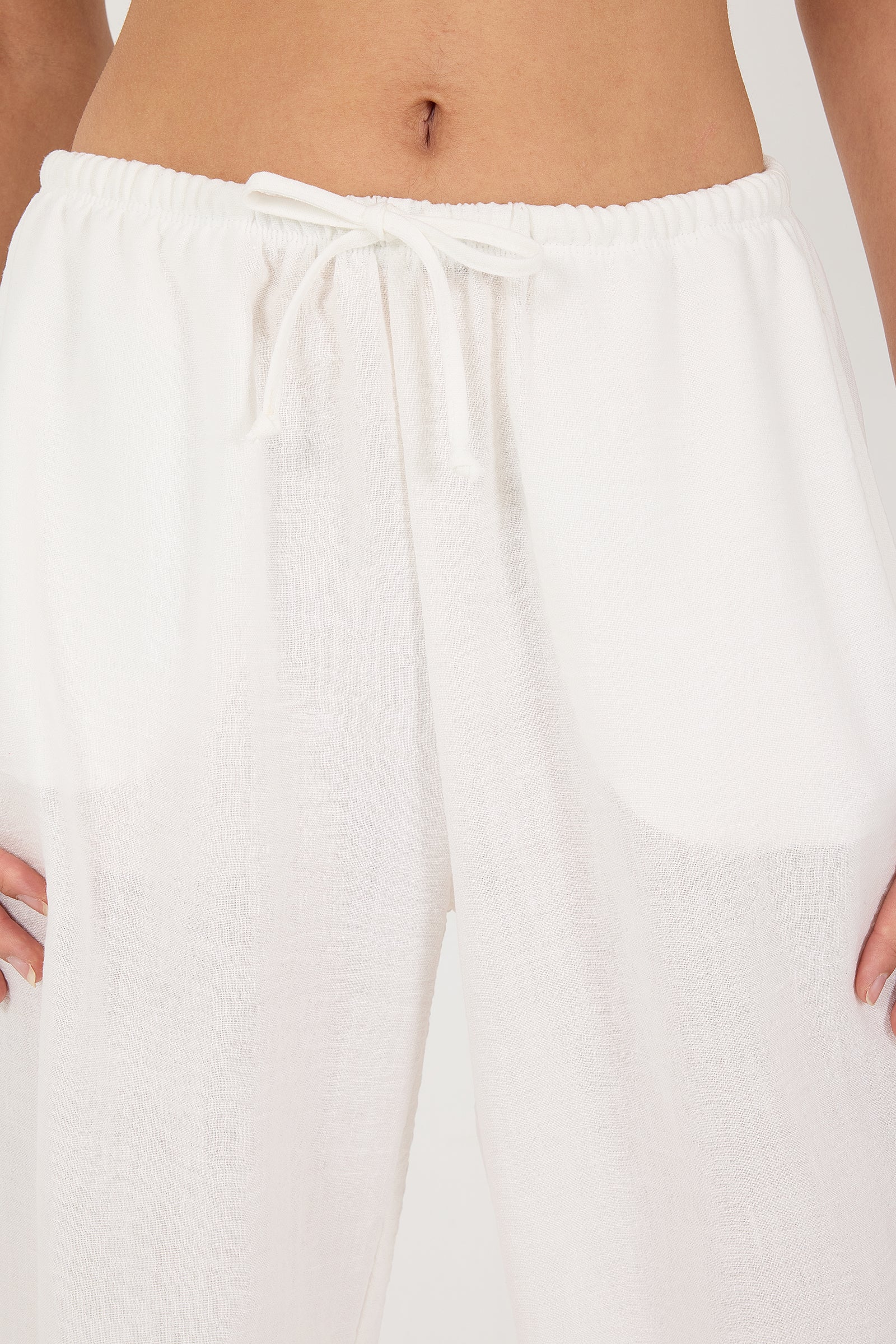 Tied Wide Leg Trousers - Image 26
