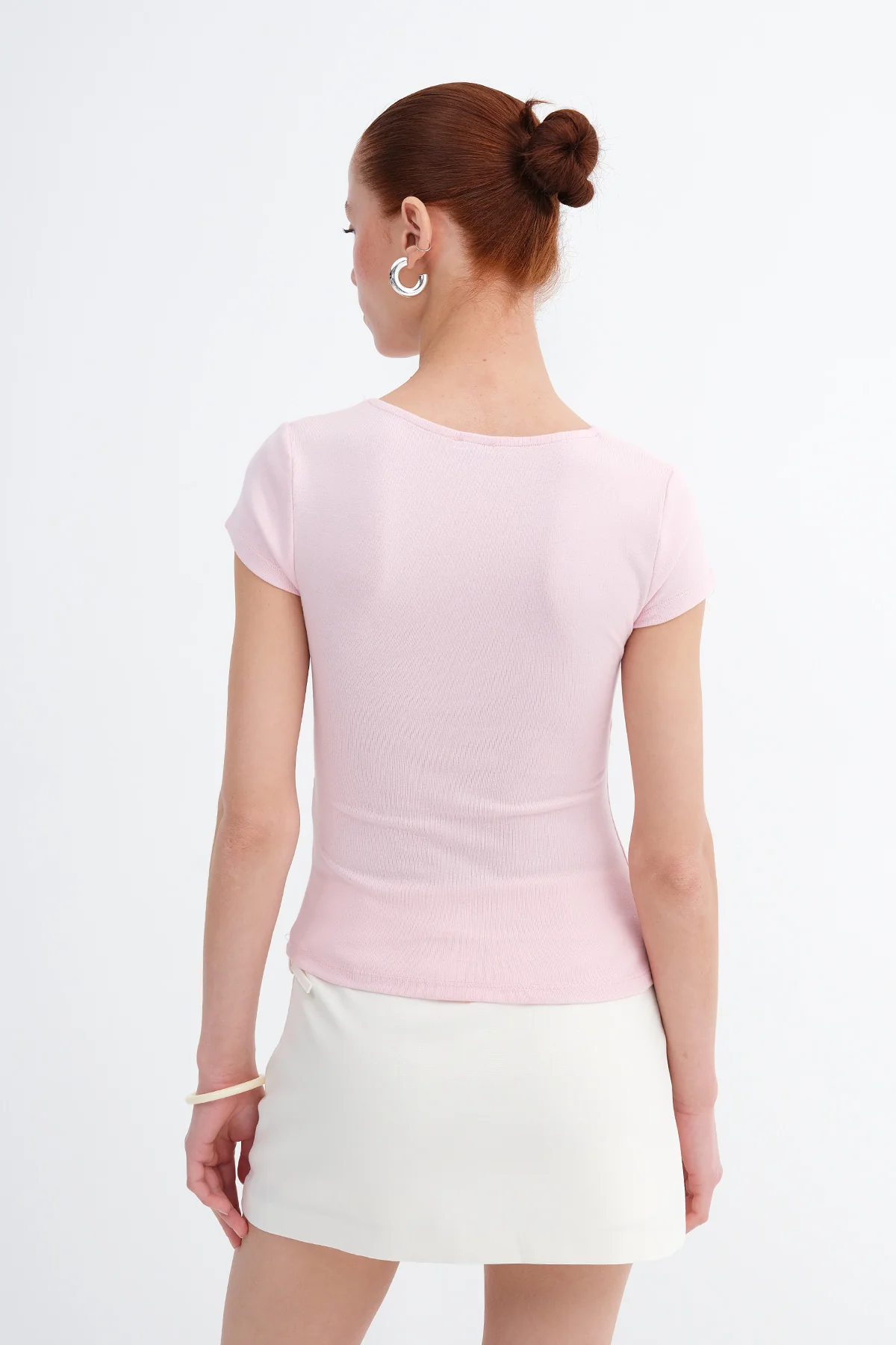 V-Neck Modal T-shirt - Image 11