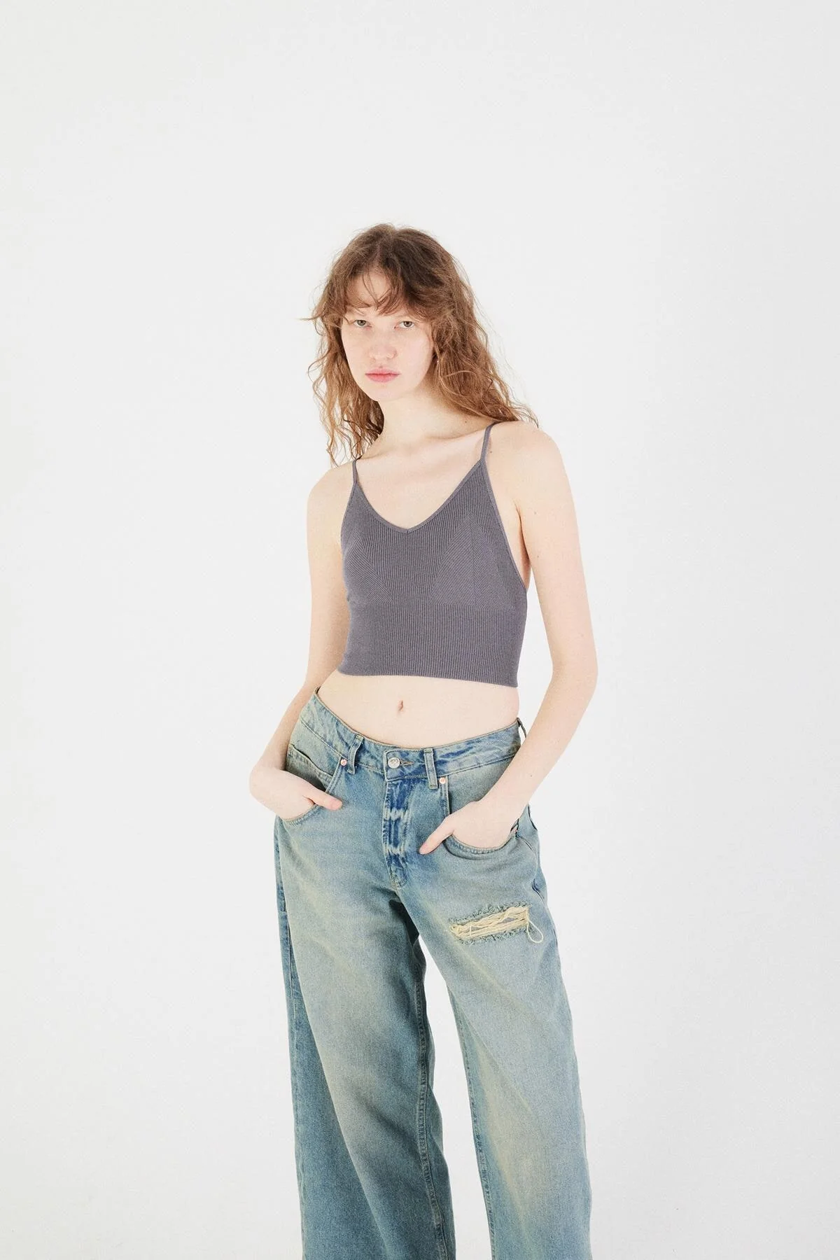 V-Neck Seamless Crop Top - Image 13