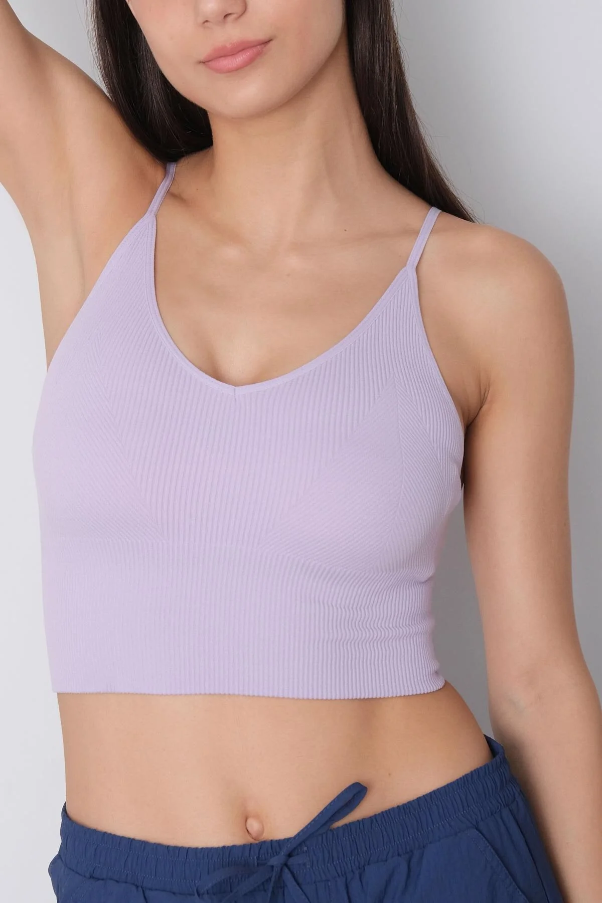 V-Neck Seamless Crop Top - Image 25
