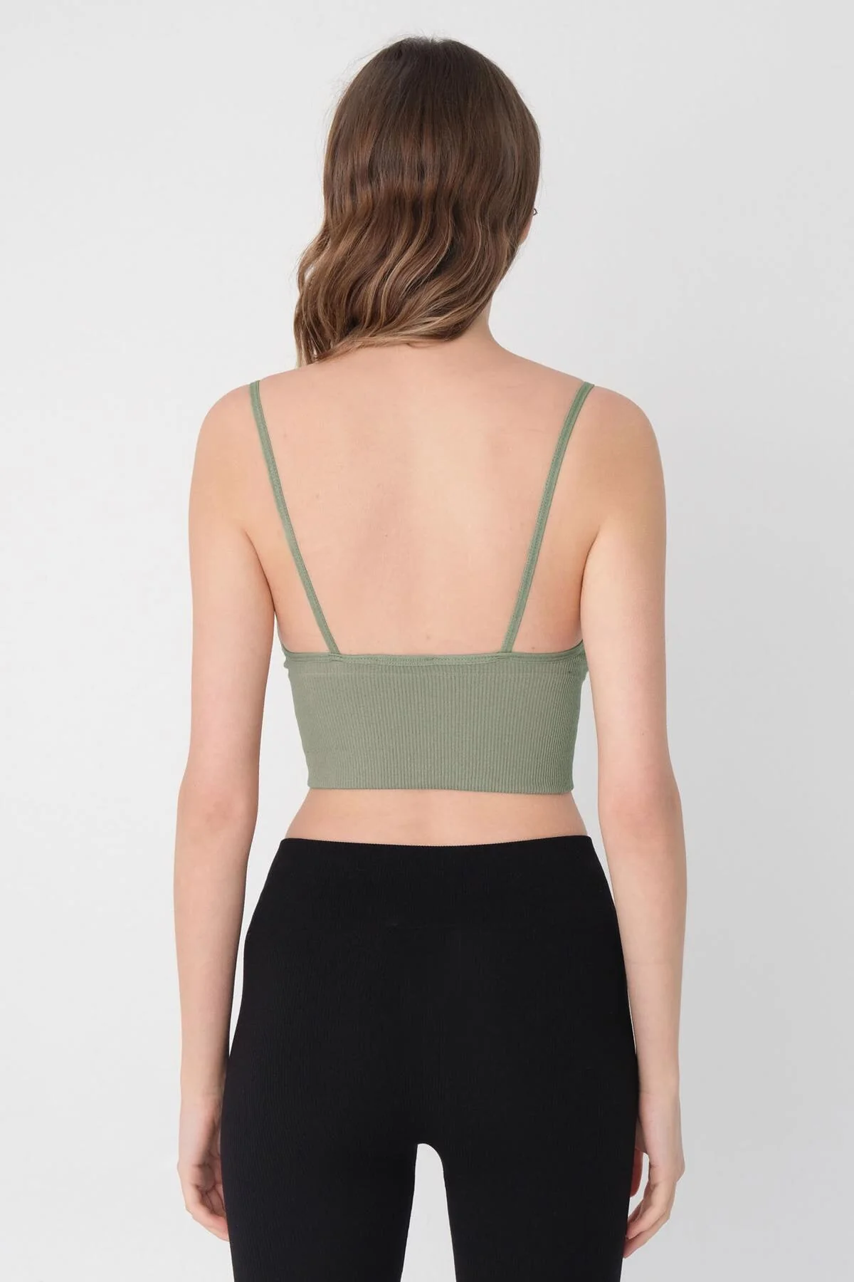 V-Neck Seamless Crop Top - Image 51