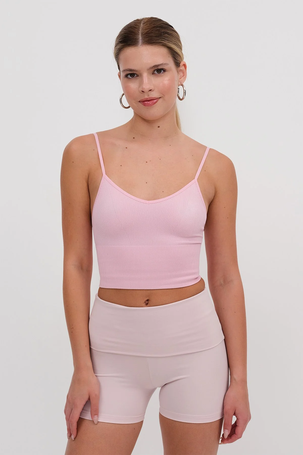 V-Neck Seamless Crop Top - Image 6