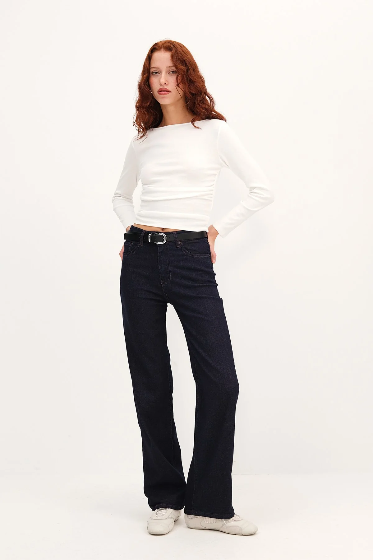 Wide Leg Jean Pants - Image 30