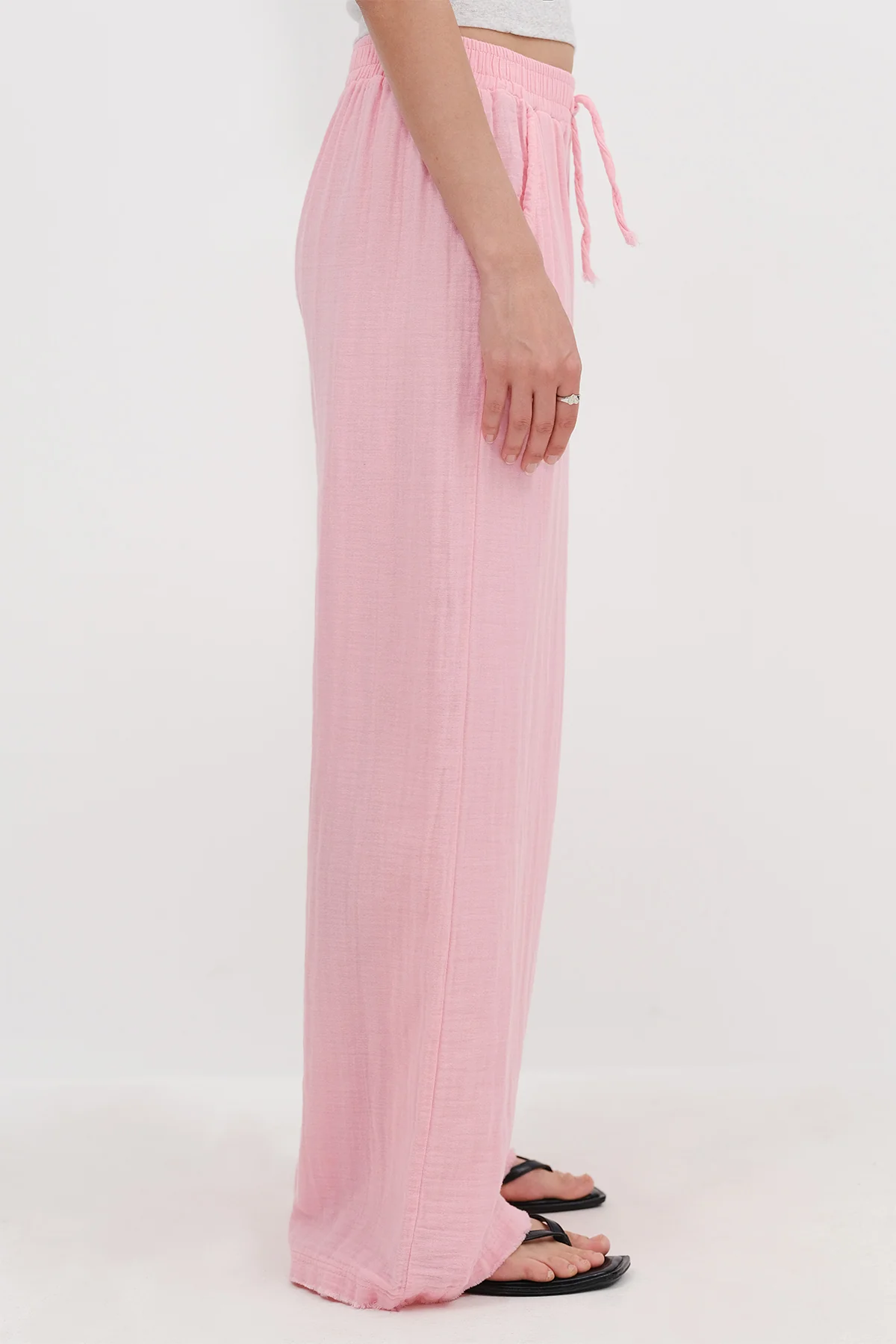 Wide-Leg Trousers With Elastic Waist - Image 21