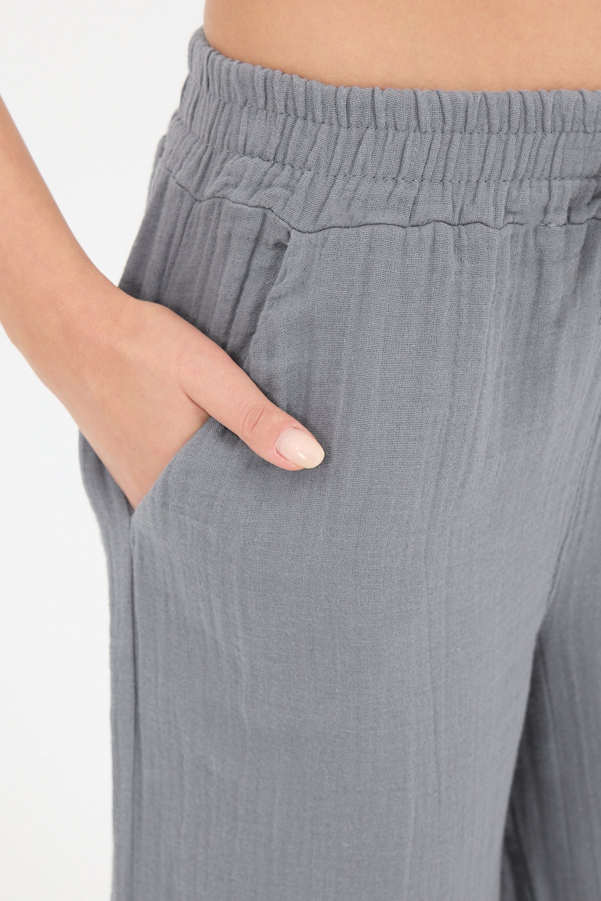 Wide-Leg Trousers With Elastic Waist - Image 38