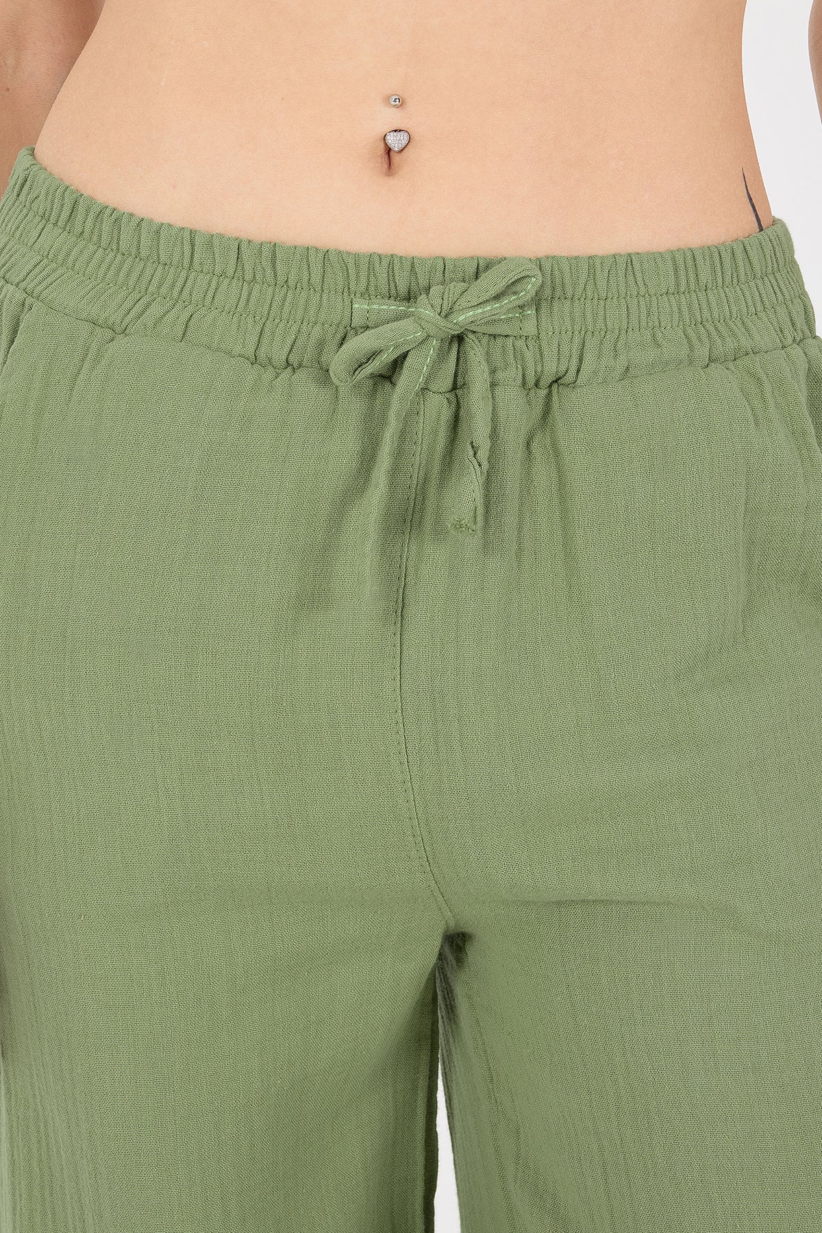 Wide-Leg Trousers With Elastic Waist - Image 44