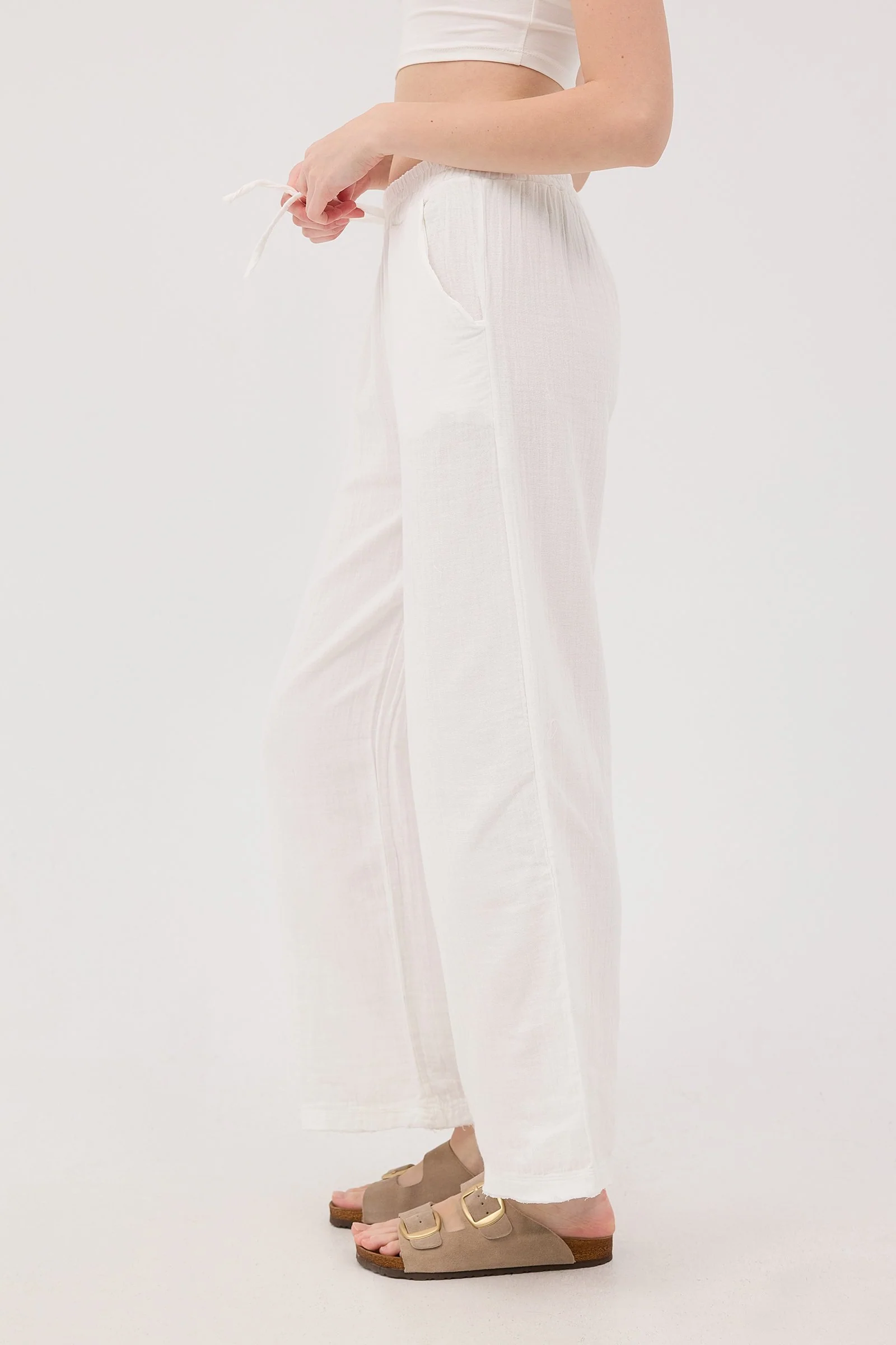 Wide-Leg Trousers With Elastic Waist - Image 50