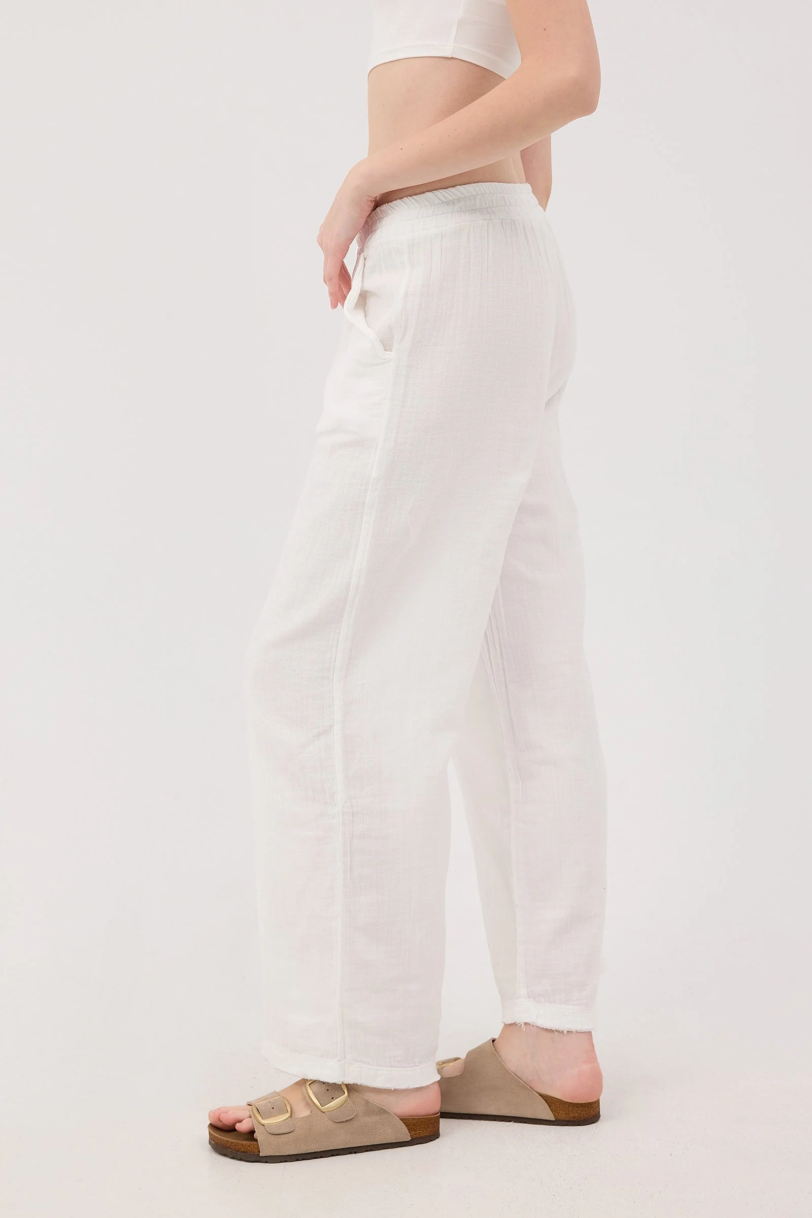 Wide-Leg Trousers With Elastic Waist - Image 51