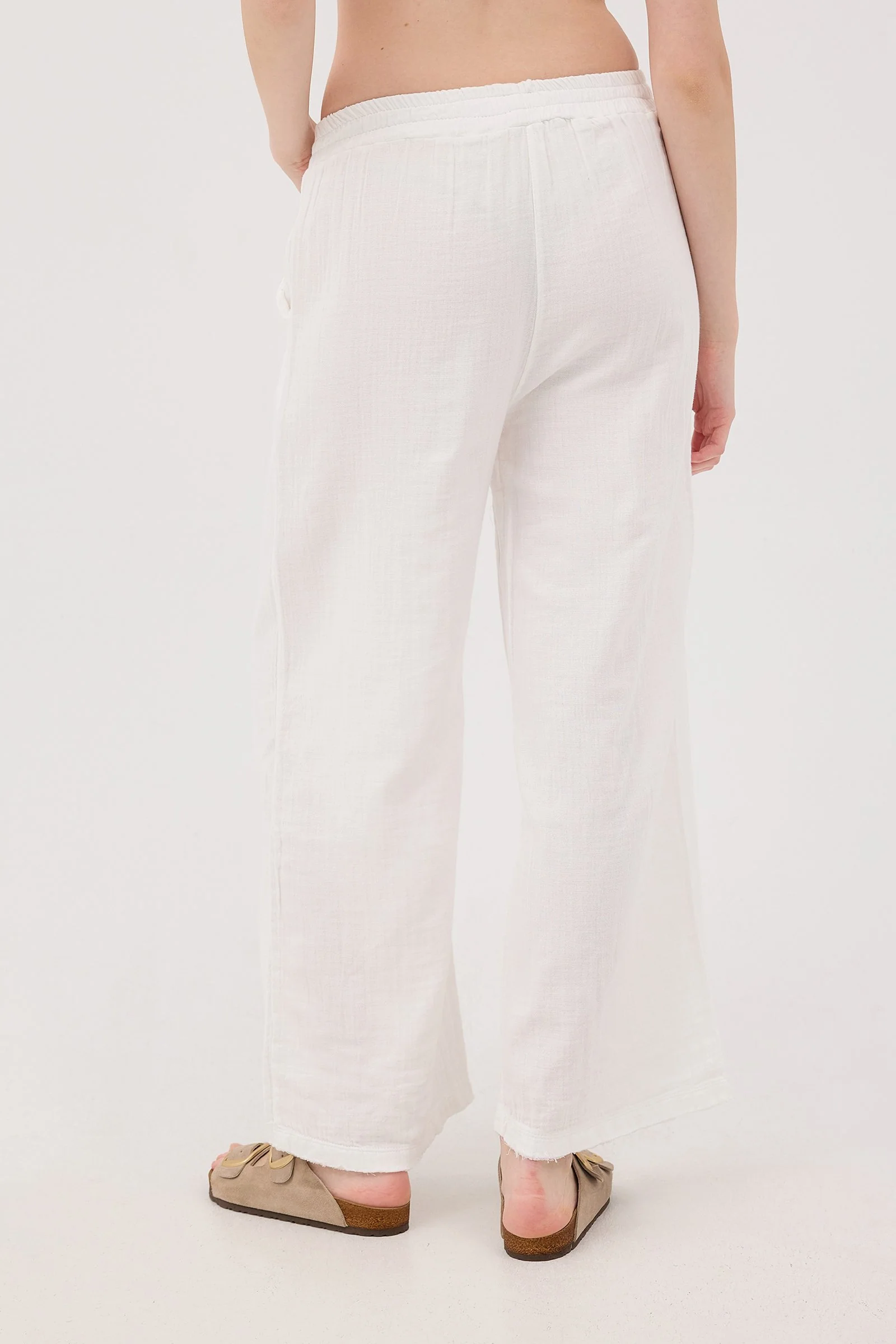 Wide-Leg Trousers With Elastic Waist - Image 52
