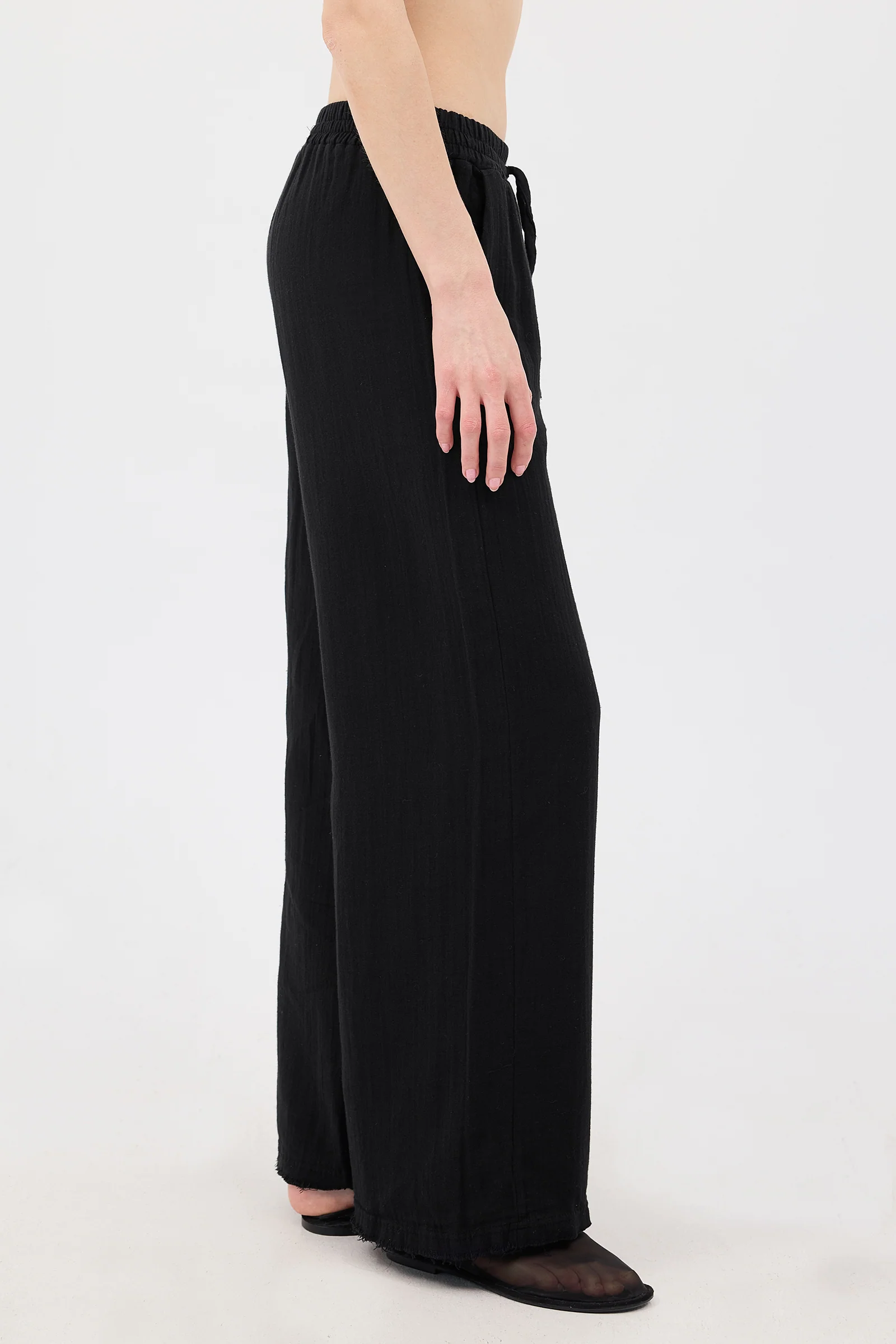 Wide-Leg Trousers With Elastic Waist - Image 56