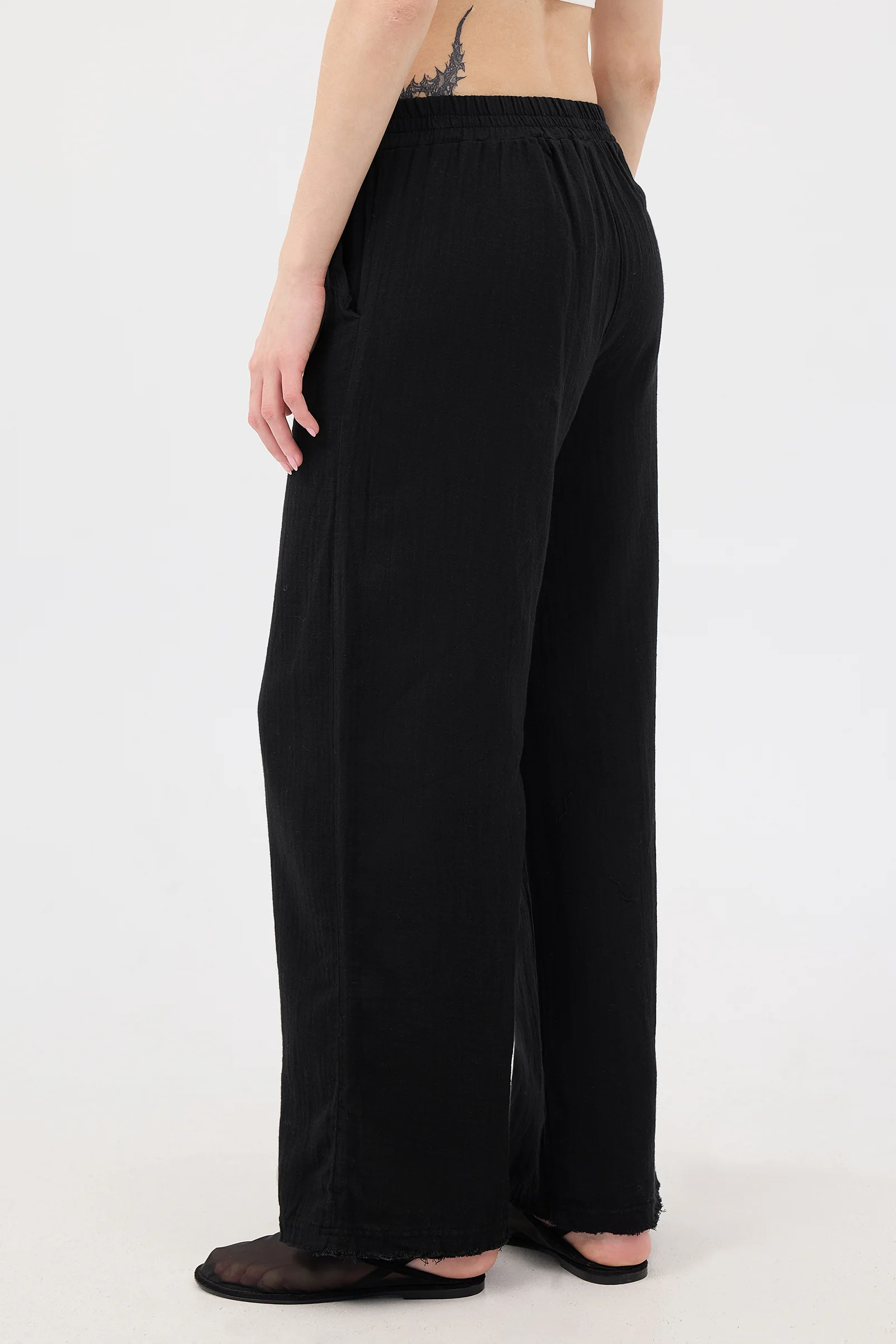 Wide-Leg Trousers With Elastic Waist - Image 58