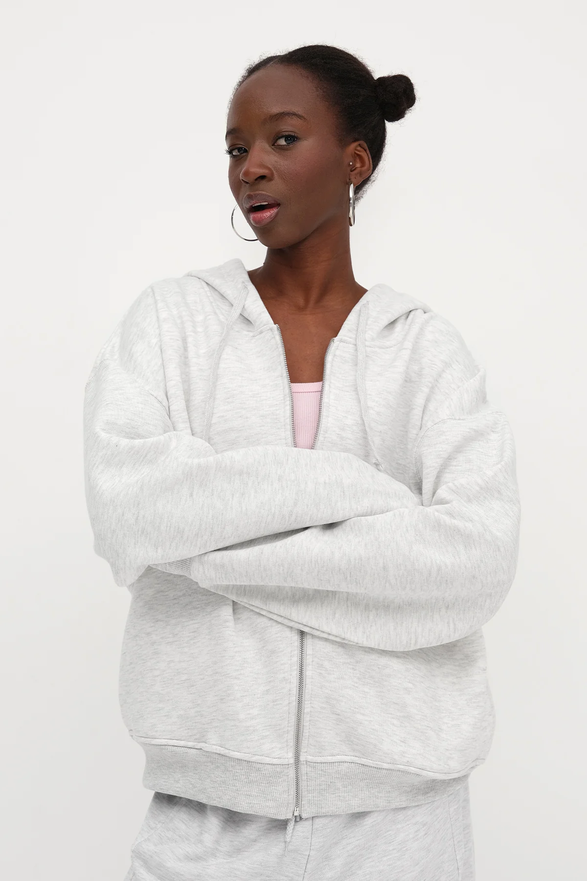 Zip-up Brushed Sweatshirt - Image 20