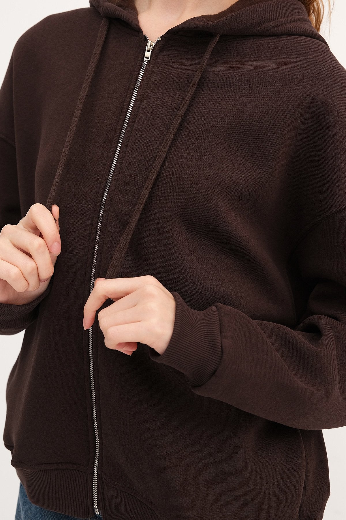 Zip-up Brushed Sweatshirt - Image 27
