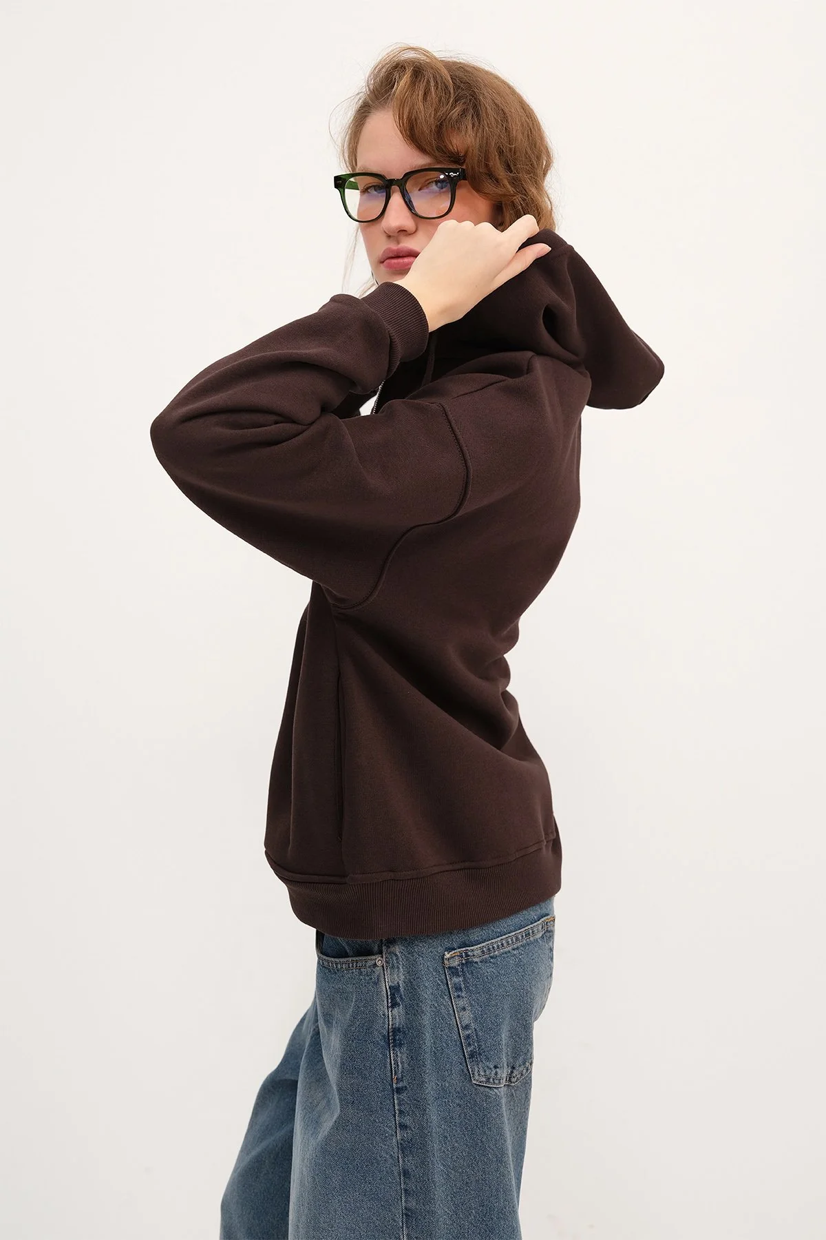 Zip-up Brushed Sweatshirt - Image 28