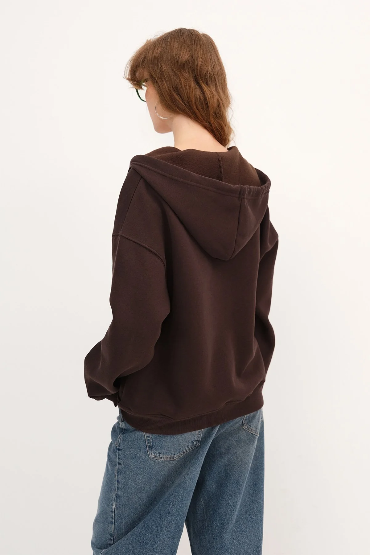 Zip-up Brushed Sweatshirt - Image 30