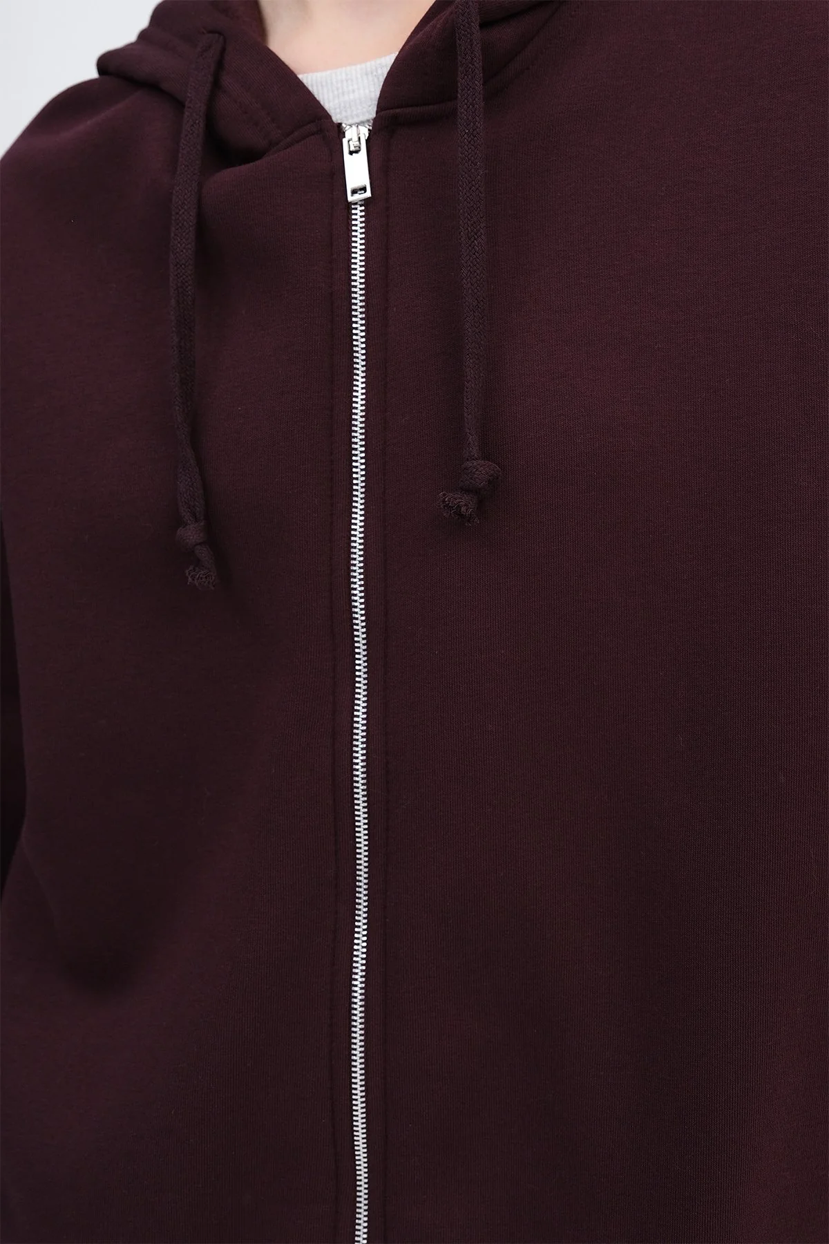Zip-up Brushed Sweatshirt - Image 5