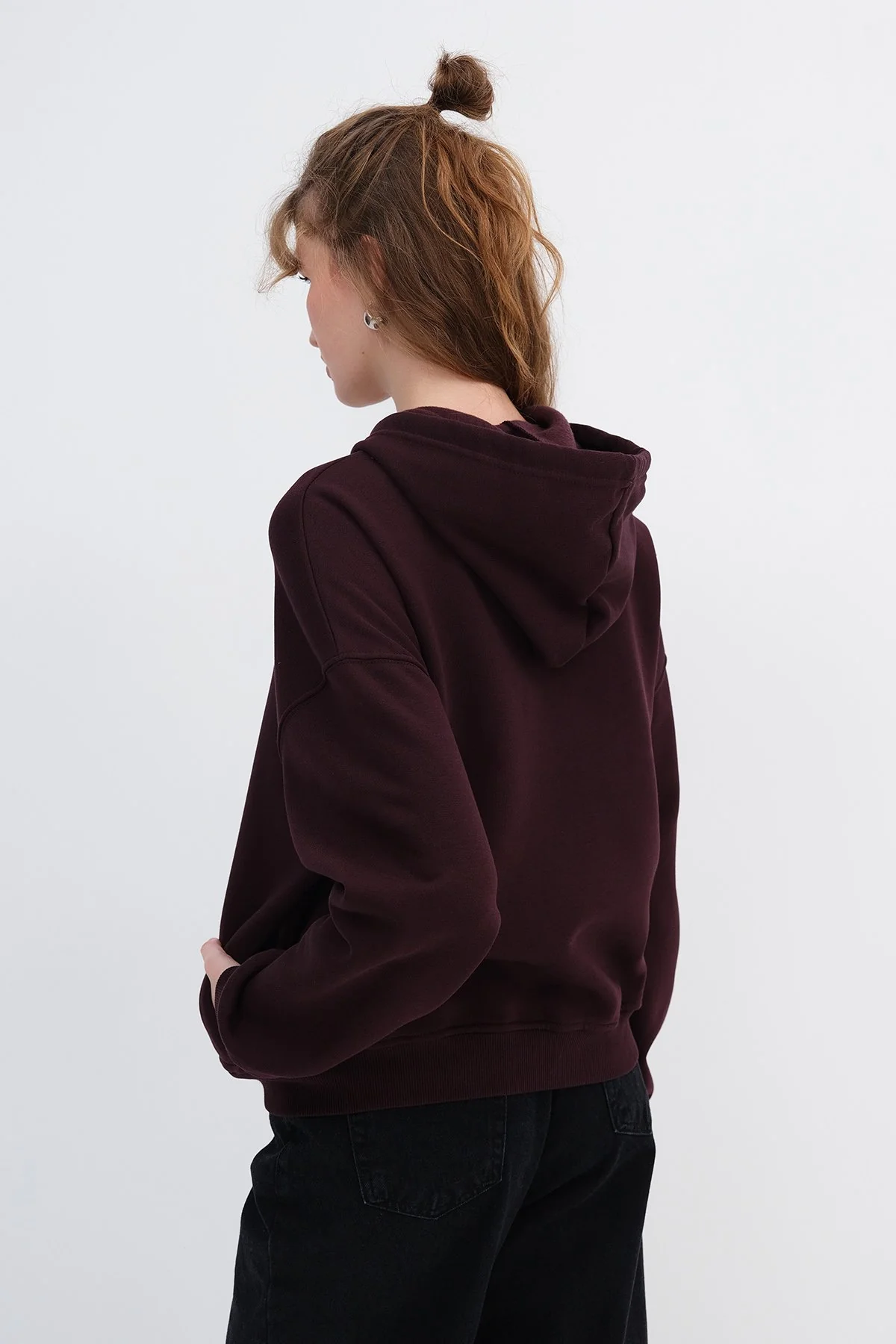 Zip-up Brushed Sweatshirt - Image 9